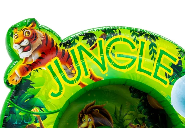 Chateau Gonflable Bouncedome avec Toboggan Jungle vue 3