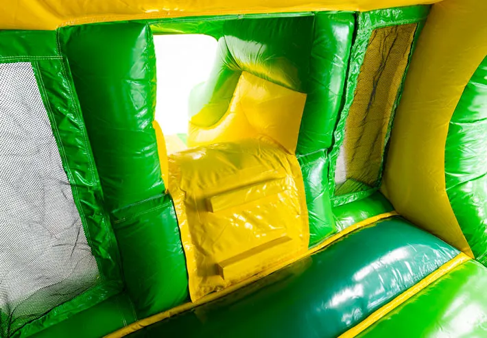 Chateau Gonflable Bouncedome avec Toboggan Jungle vue 8