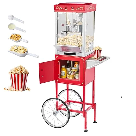 Machine à Pop Corn avec Chariot